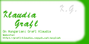 klaudia grafl business card